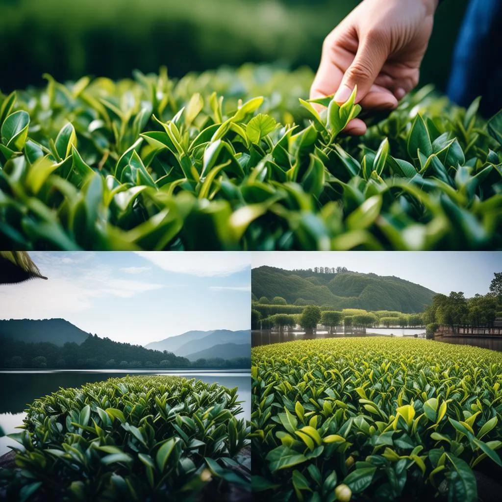 西湖旅游村独家龙井茶，一口回甘，尽享春日茶香