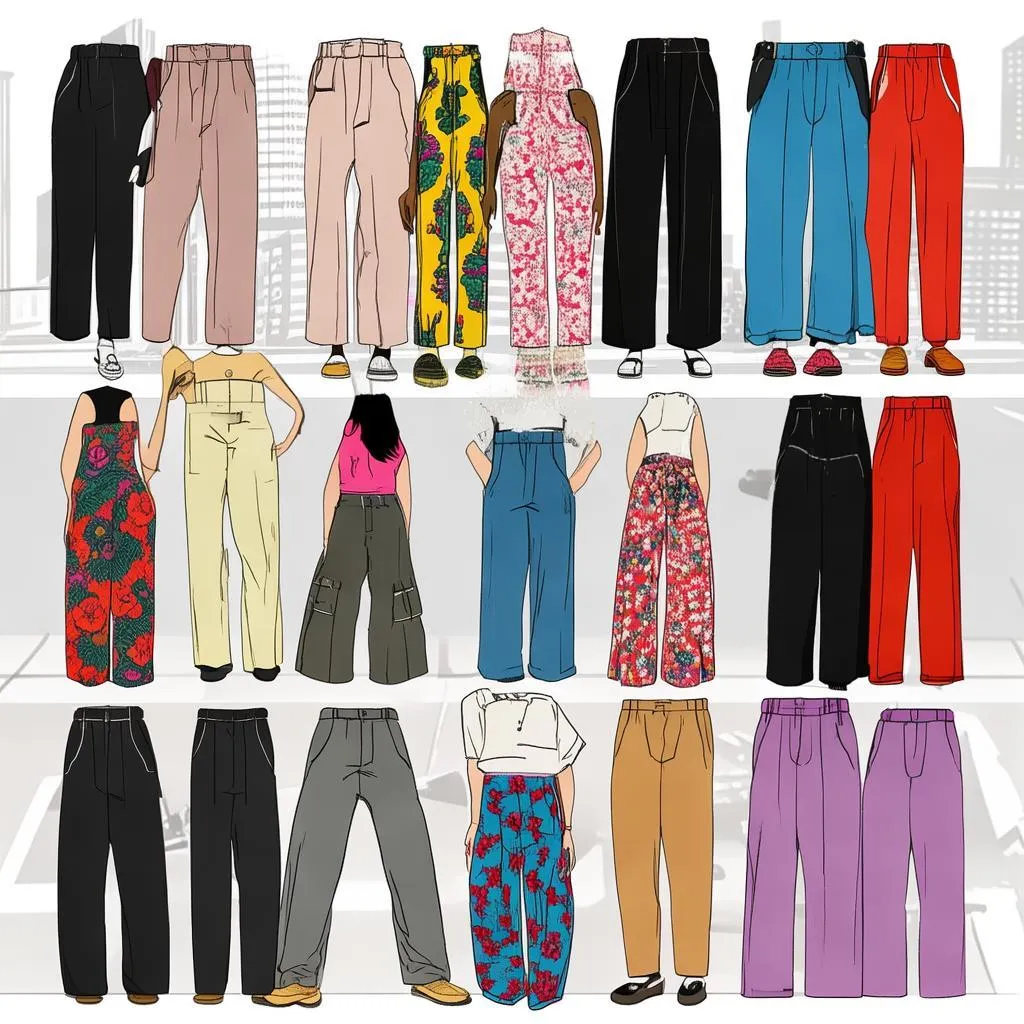 轻松驾驭各种场合，宽松直筒裤阔腿裤，让你美得刚刚好