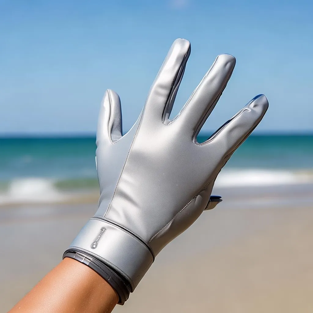 夏日炎炎，防晒必备！这款健步走黄色防晒手套，让你轻松出行，安心防晒！