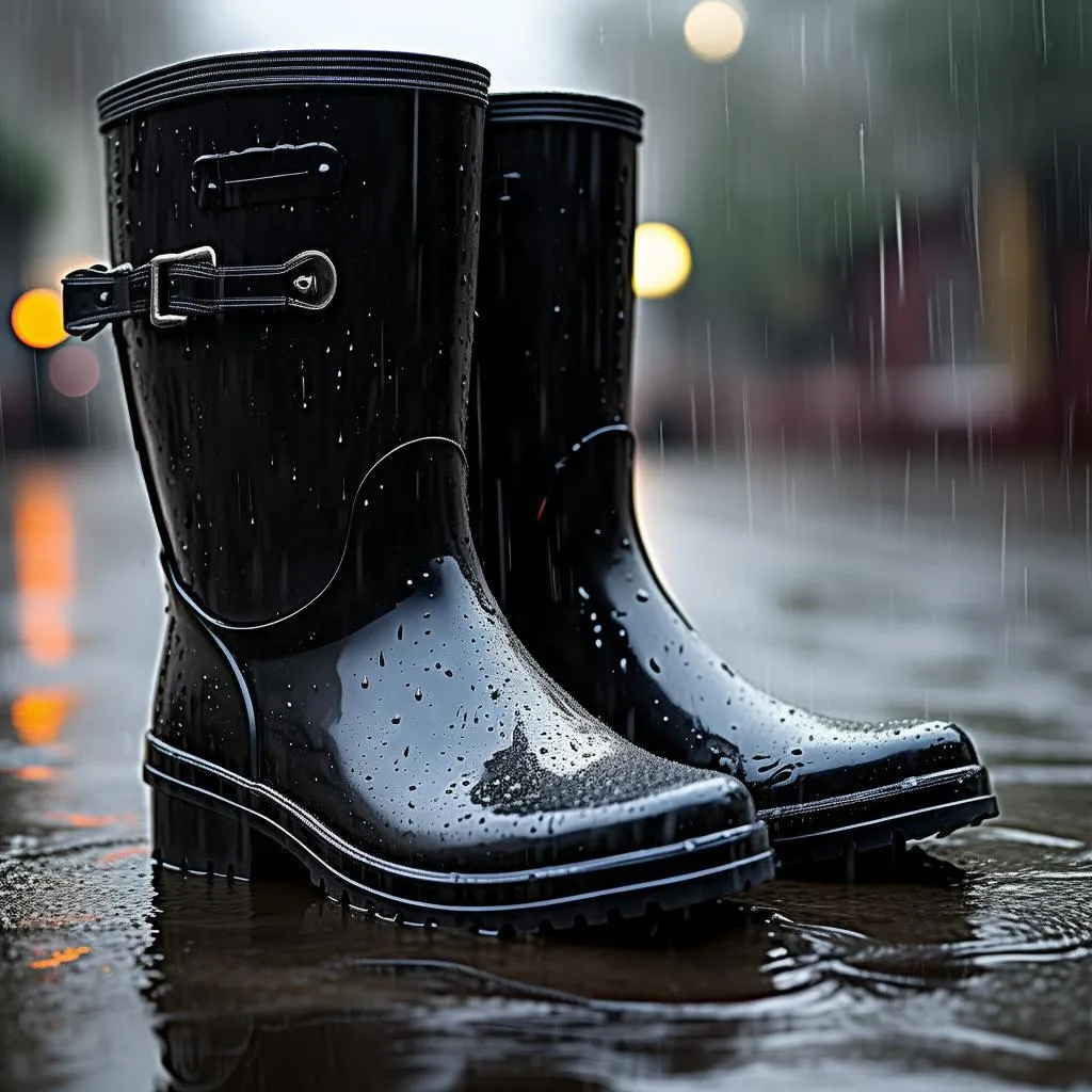 雨鞋马丁靴：时尚与实用的完美结合，让你雨天也精彩！