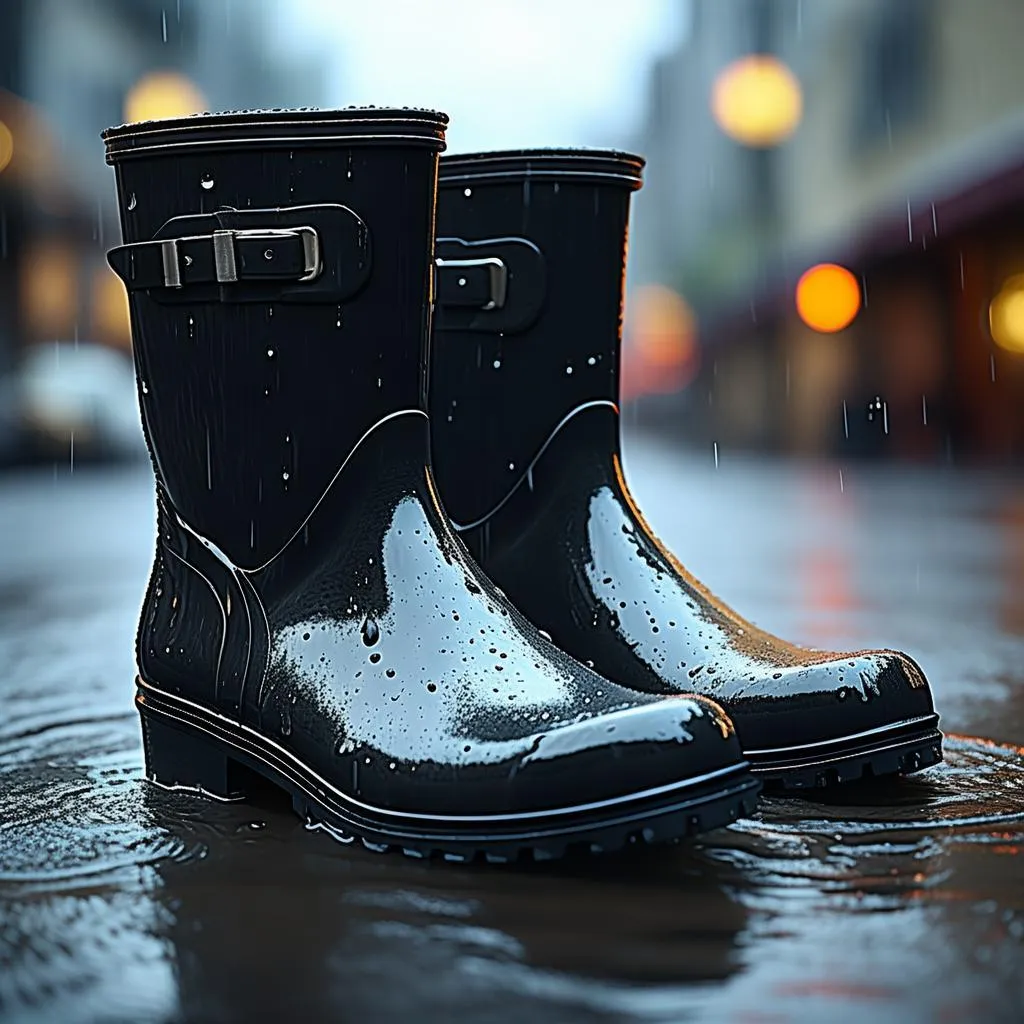 雨季必备！男女通用胶鞋雨鞋，防水防滑，舒适出行