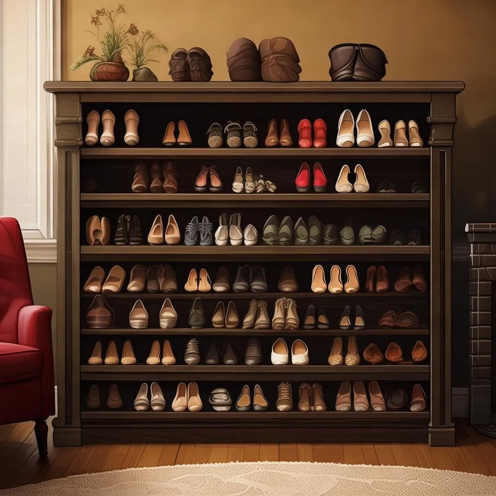 告别凌乱，打造精致鞋柜——多层家用木头鞋架，你的居家好帮手