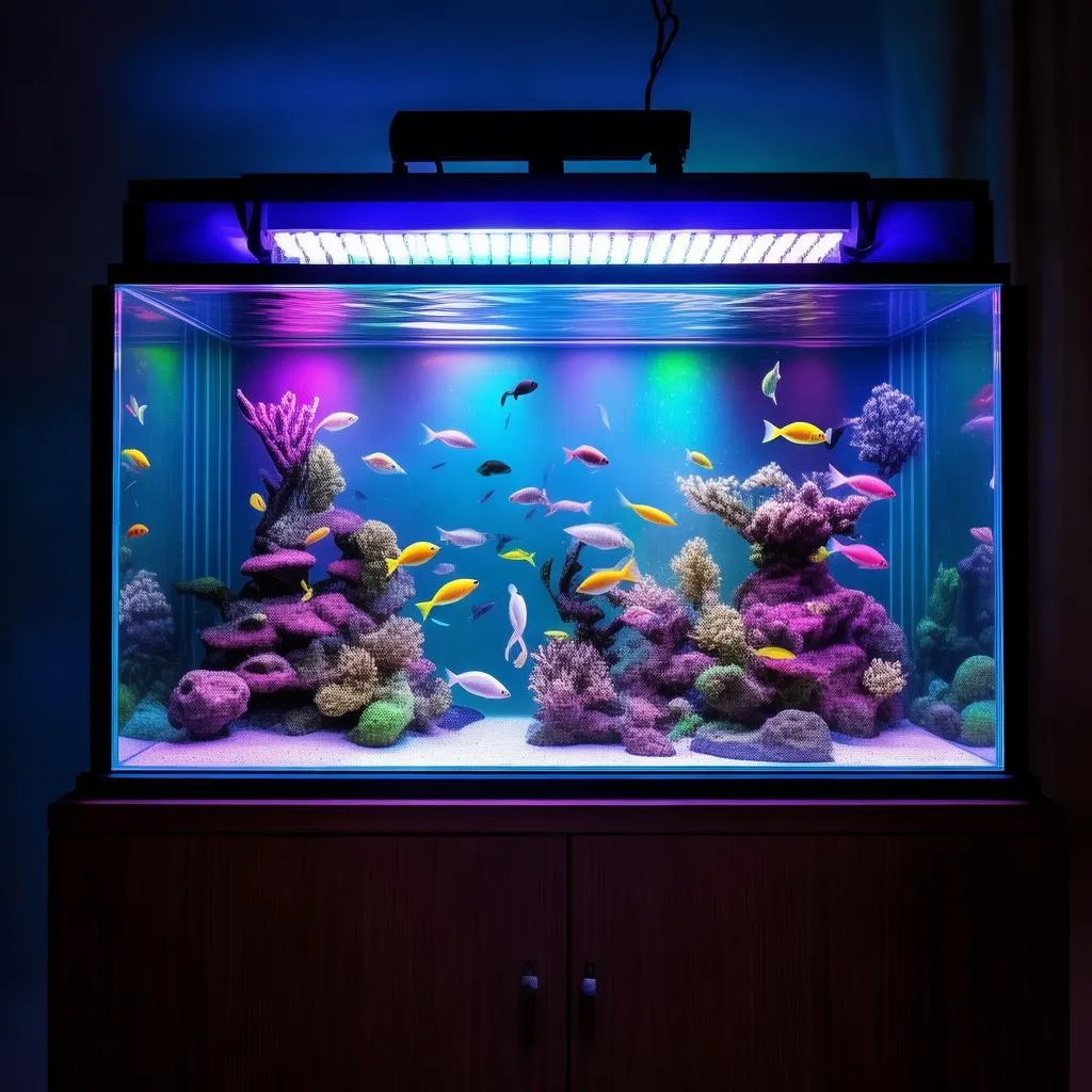 日本锦鲤鱼缸灯：点亮你的家居美学，打造梦幻水族世界