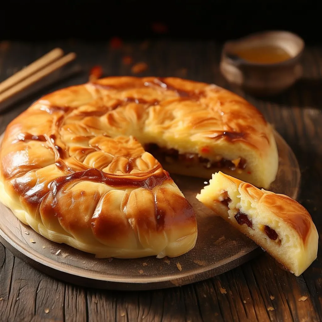 昆明鲜市场鲜花饼：云南风味，一口咬下，甜蜜满溢