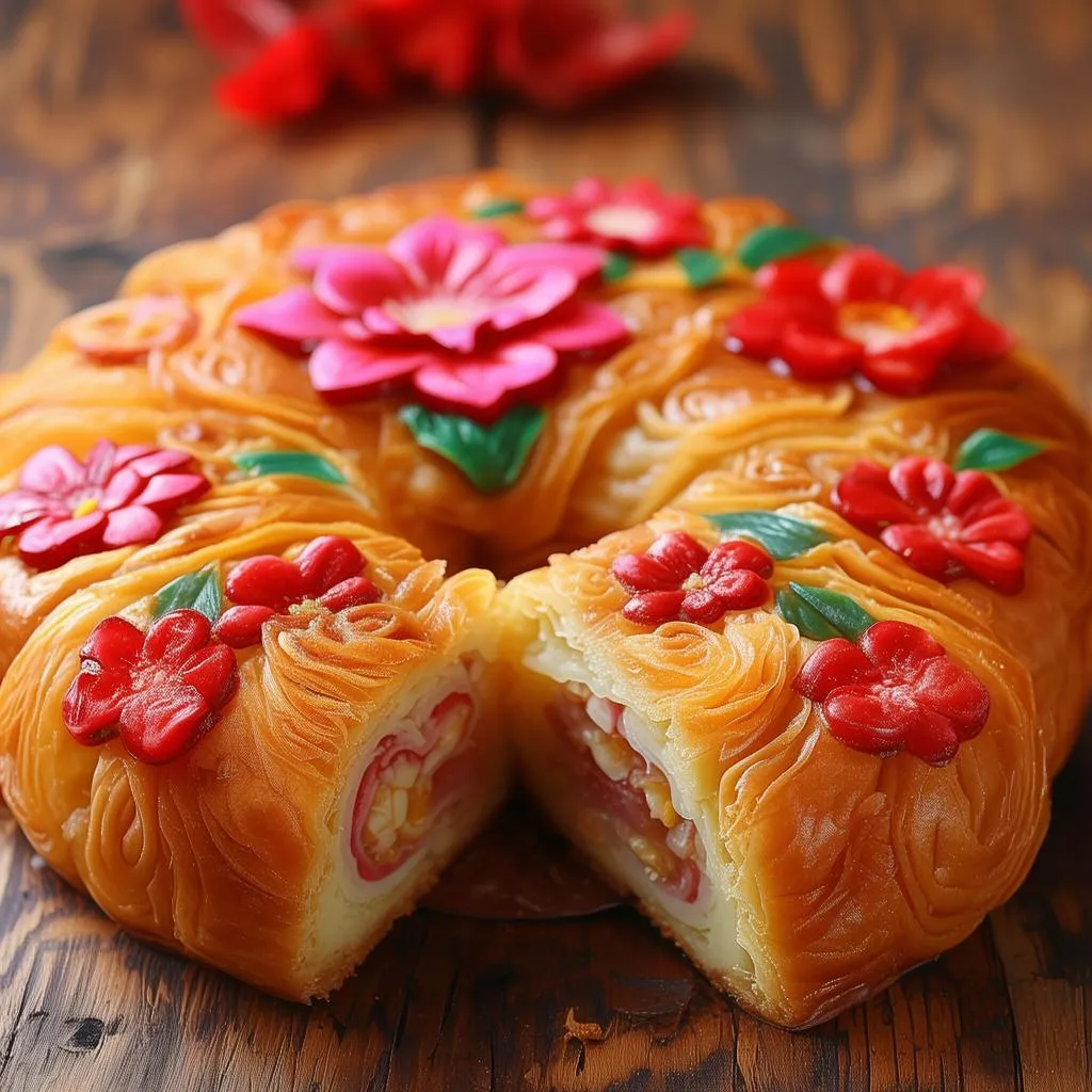 清馥花香鲜花饼，一口咬下，满口鲜花香！