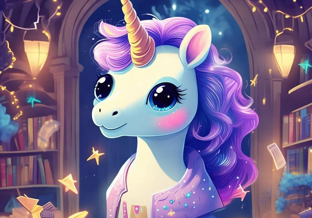 彩铅星空童话森林的奇妙探险