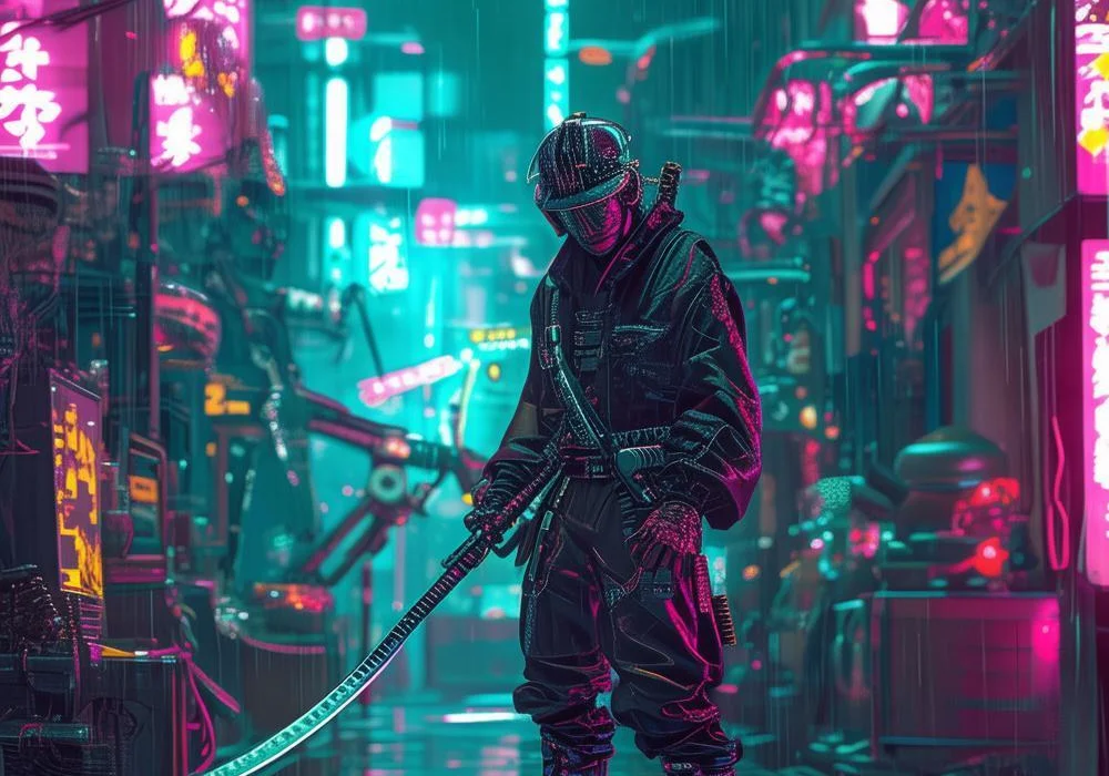 光与影的交错：赛博朋克时装革命