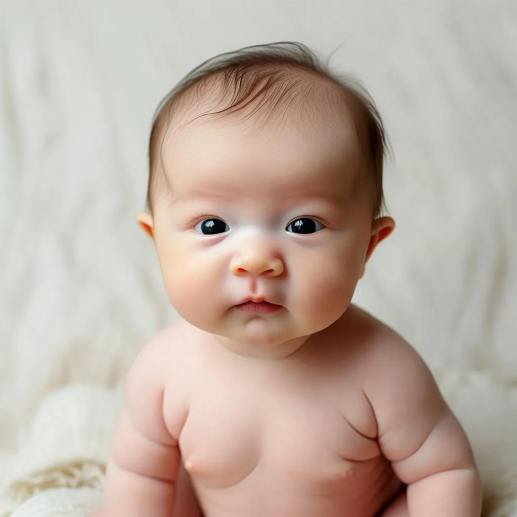 女婴露下体：了解宝宝生理现象，正确应对护理