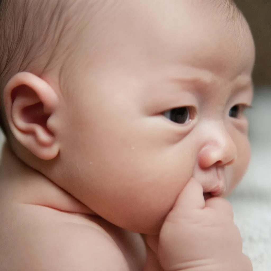 小宝宝吃东西干呕，家长应该怎么办？揭秘婴儿干呕的真相