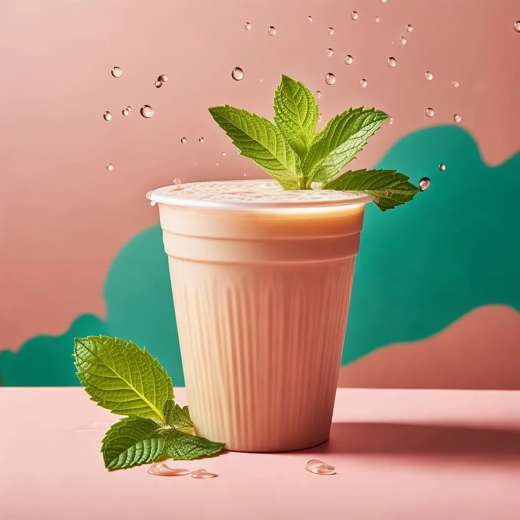 奶茶倒酒：一场视觉与味觉的盛宴