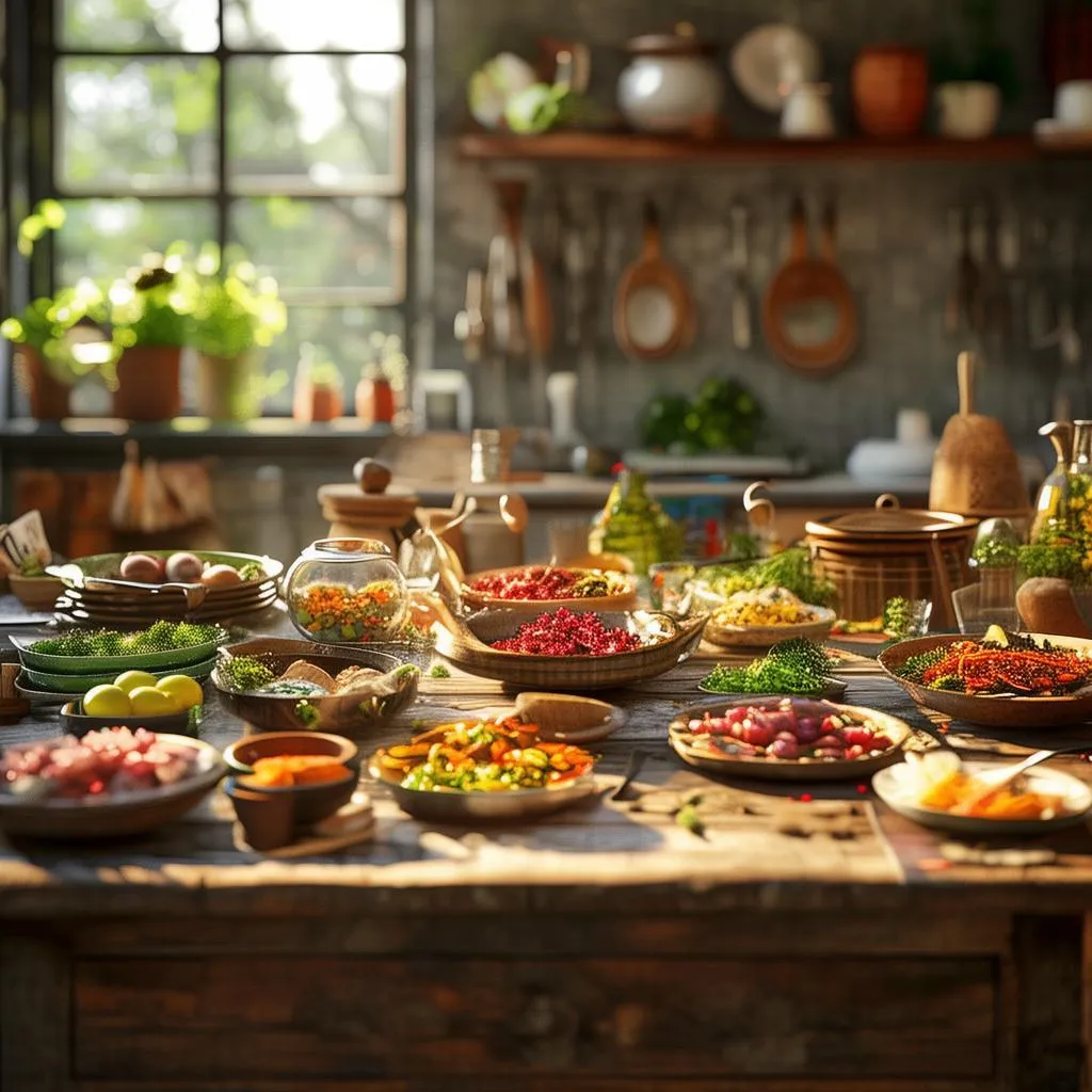 【原创】家常美食秘籍：菜花炒胡萝卜肉，营养与美味的完美融合