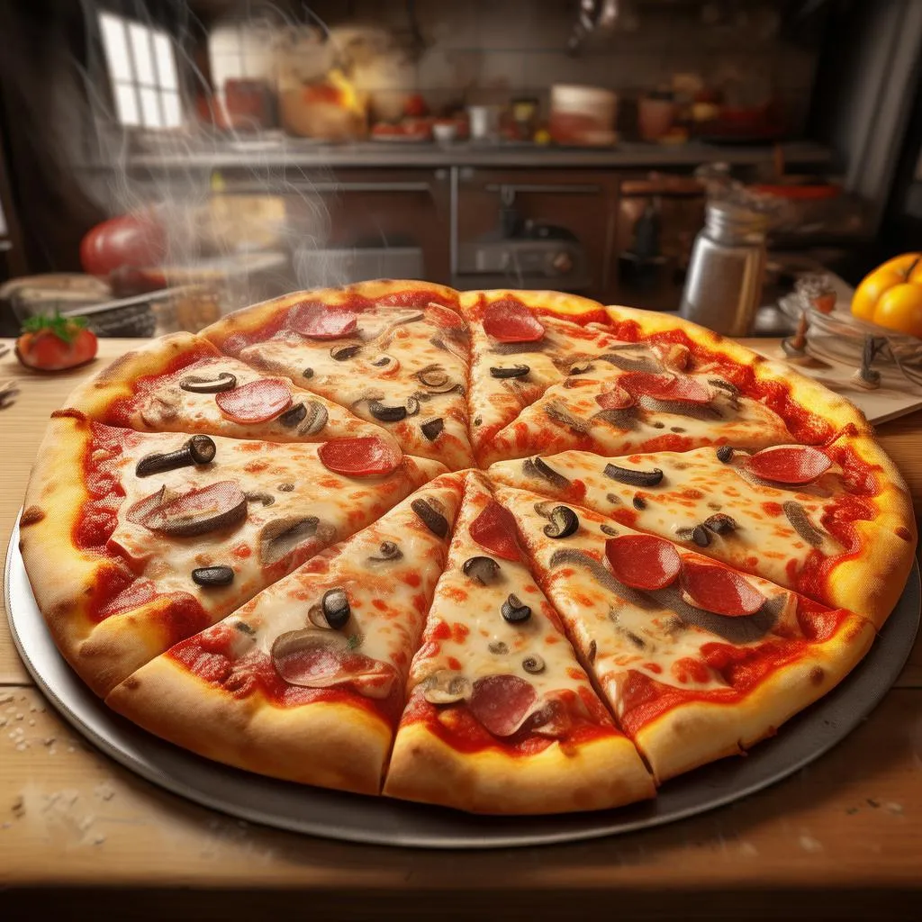 【原创】八块披萨的奇幻之旅：从切法到风味，揭秘披萨制作的艺术