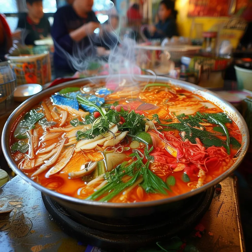 大自在火锅店的招牌美食：秘制蘸料解锁火锅新境界