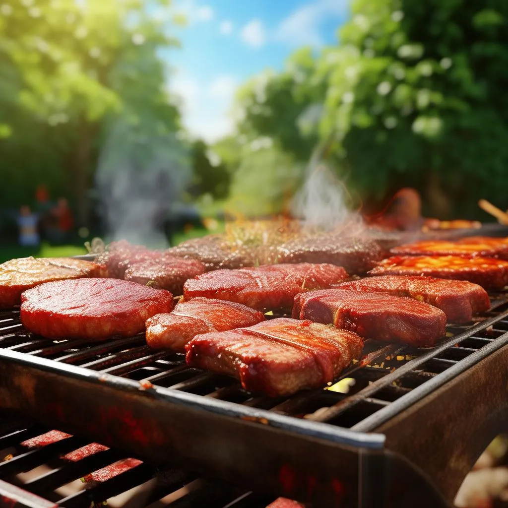 齐齐哈尔烤肉肋扇：秘制烤制，风味独特的东北美食