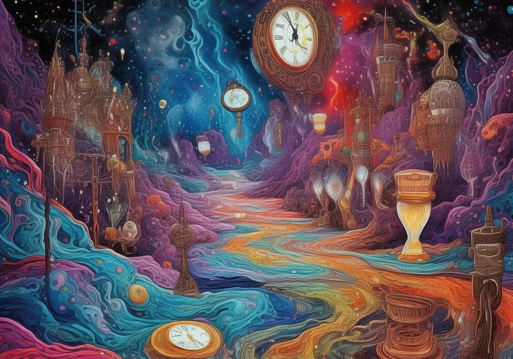 江畔梦境：一只大龟的奇幻之旅