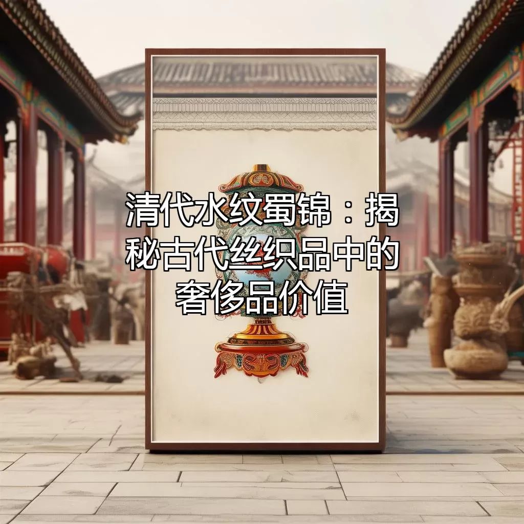 清代水纹蜀锦：揭秘古代丝织品中的奢侈品价值