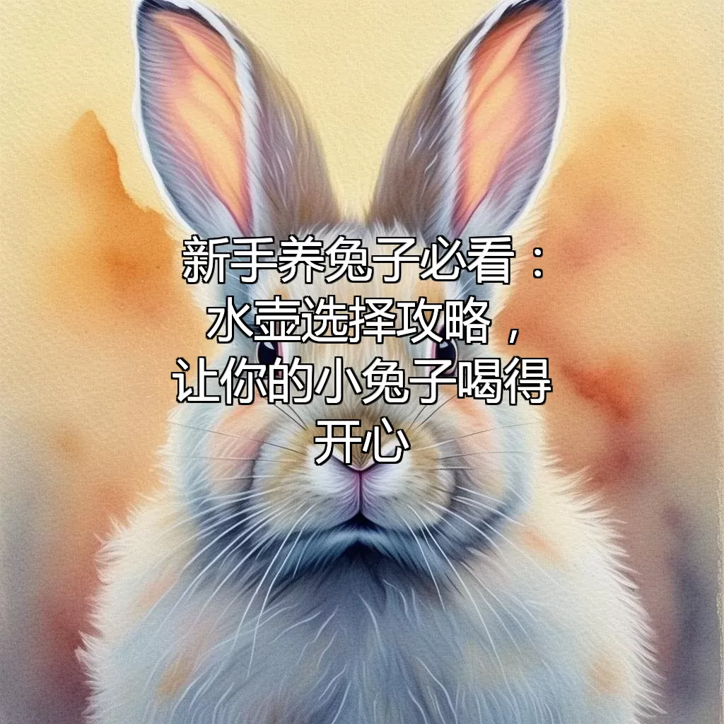 新手养兔子必看：水壶选择攻略，让你的小兔子喝得开心！