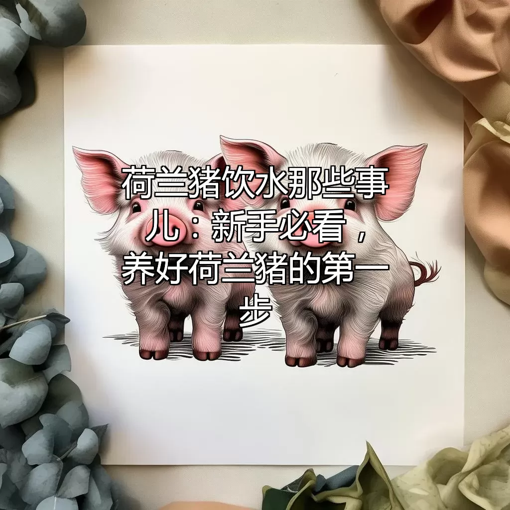 荷兰猪饮水那些事儿：新手必看，养好荷兰猪的第一步