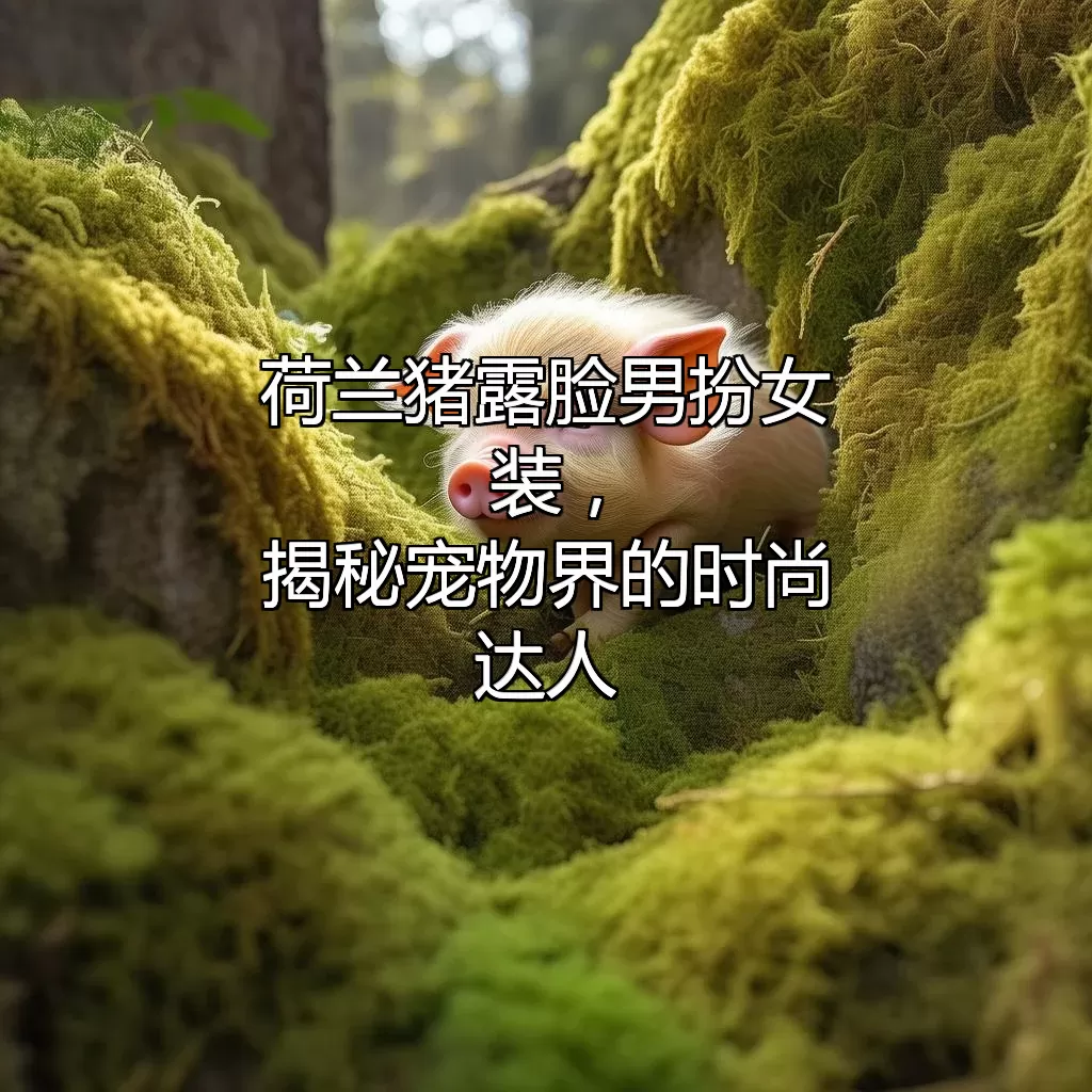 荷兰猪露脸男扮女装，揭秘宠物界的“时尚达人”