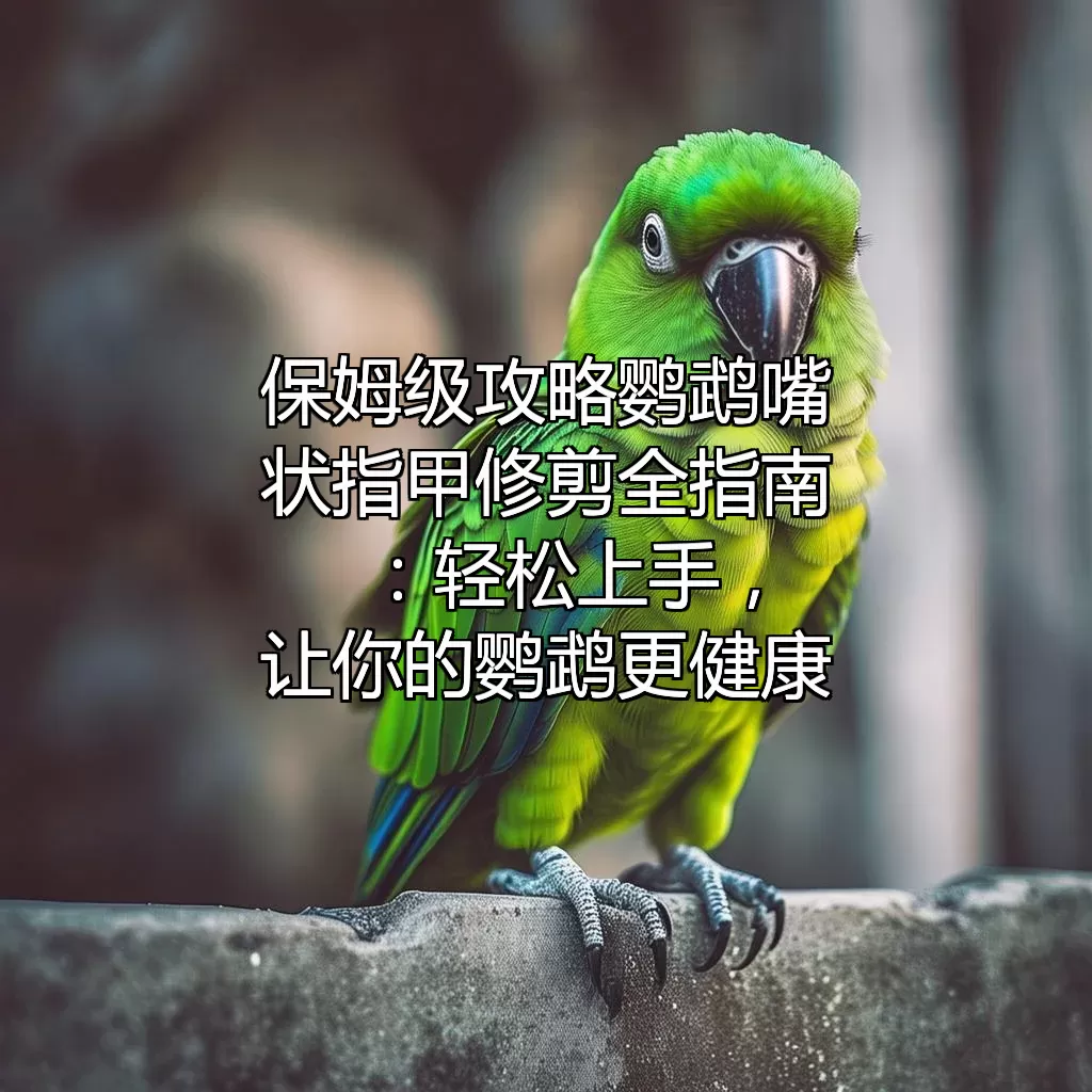 （保姆级攻略）鹦鹉嘴状指甲修剪全指南：轻松上手，让你的鹦鹉更健康
