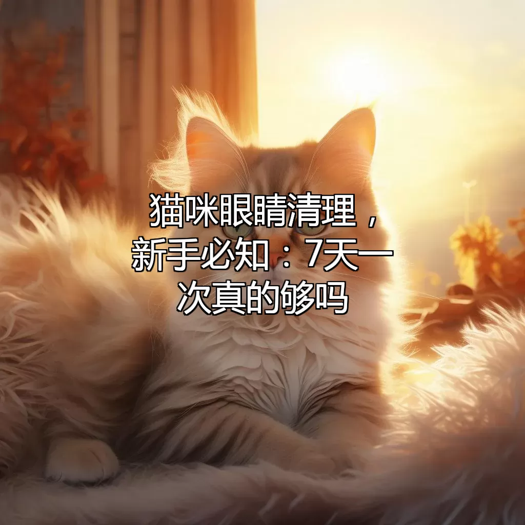 猫咪眼睛清理，新手必知：7天一次真的够吗？