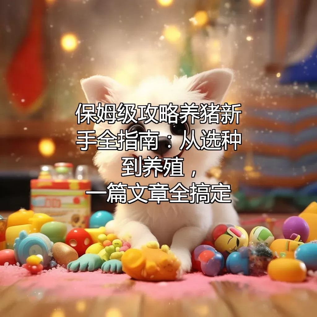 （保姆级攻略）养猪新手全指南：从选种到养殖，一篇文章全搞定