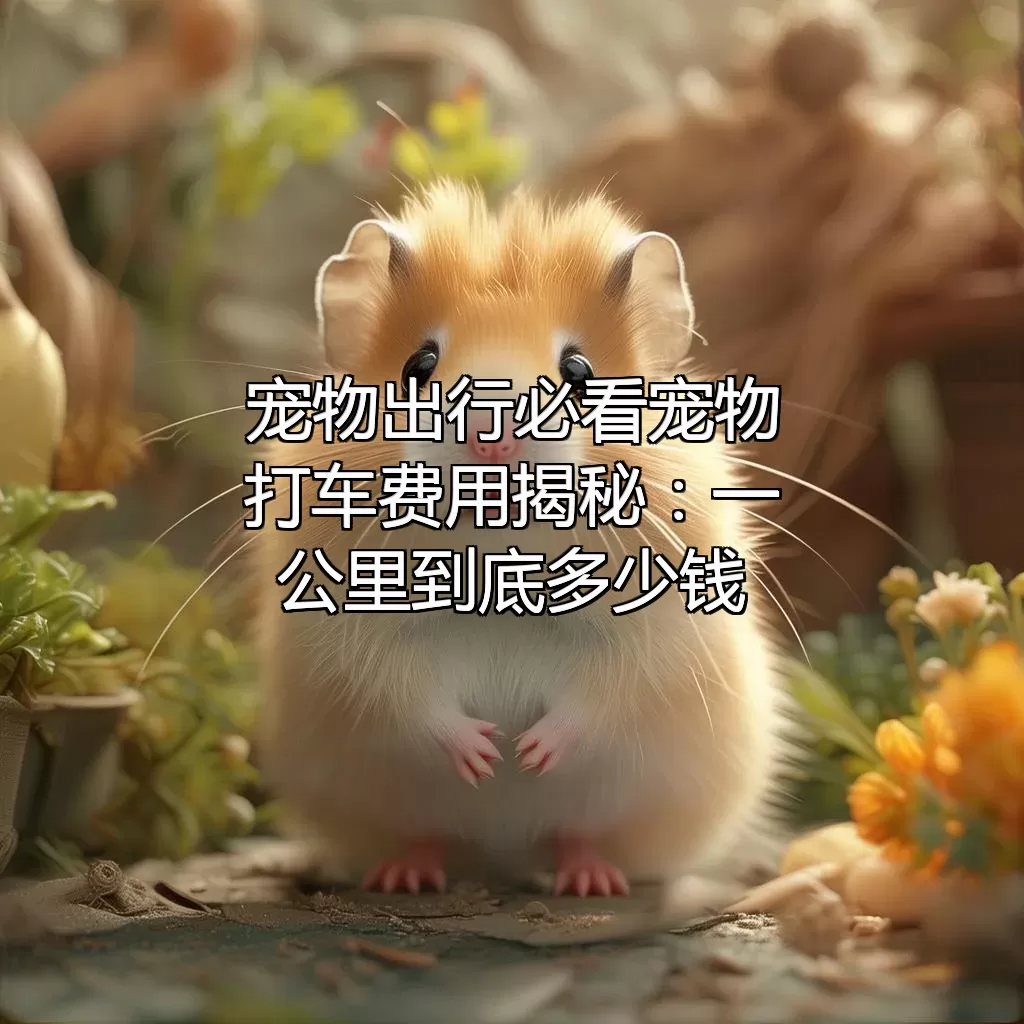 宠物出行必看 宠物打车费用揭秘：一公里到底多少钱？