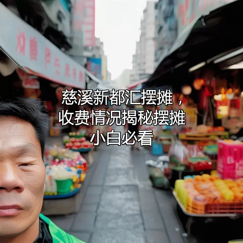 慈溪新都汇摆摊，收费情况揭秘！摆摊小白必看