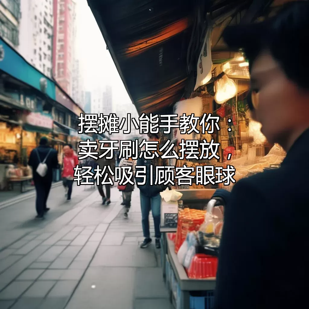 摆摊小能手教你：卖牙刷怎么摆放，轻松吸引顾客眼球