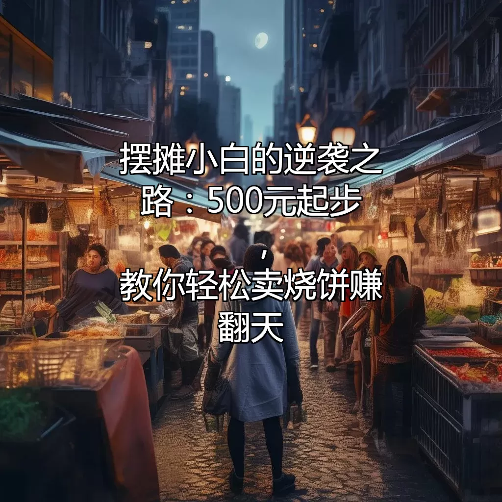 摆摊小白的逆袭之路：500元起步，教你轻松卖烧饼赚翻天