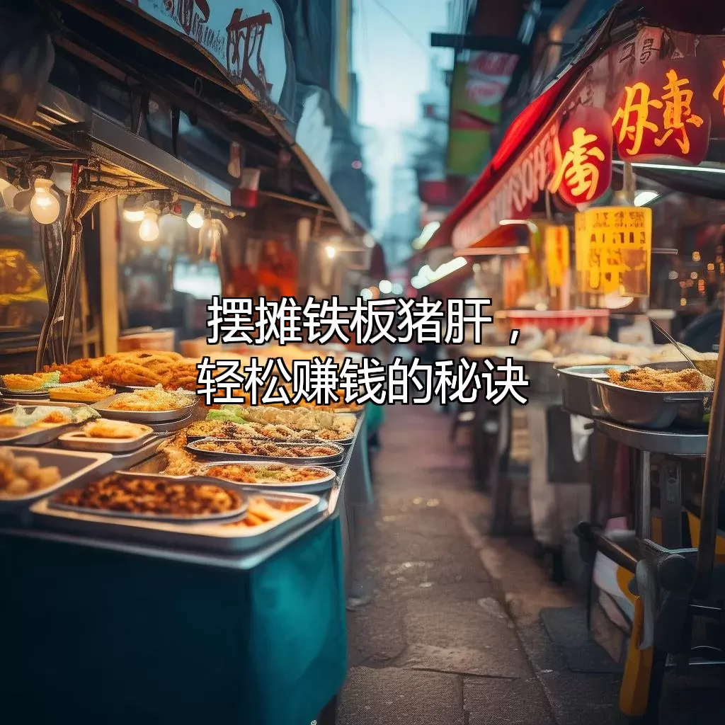 摆摊铁板猪肝，轻松赚钱的秘诀！