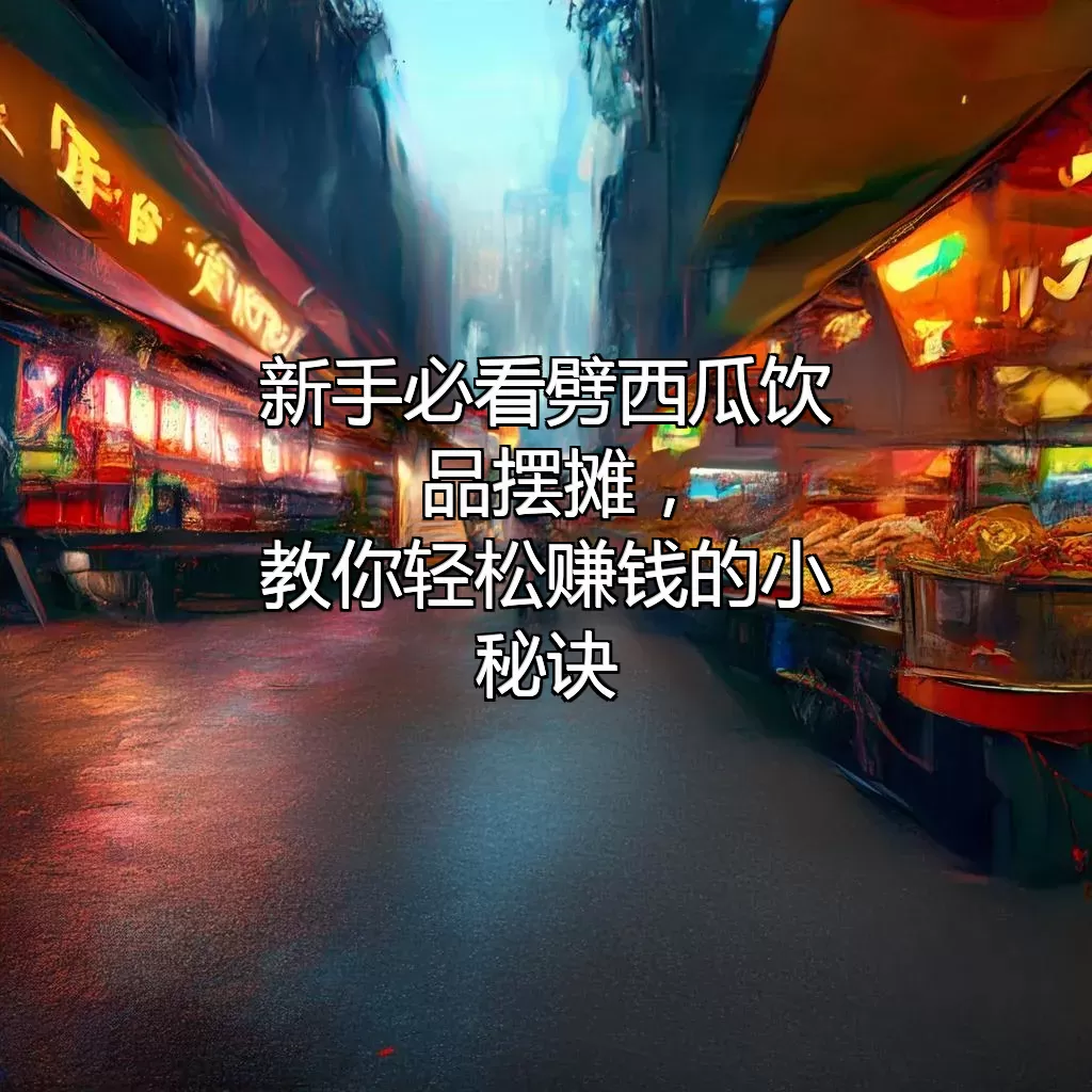 新手必看 劈西瓜饮品摆摊，教你轻松赚钱的小秘诀！