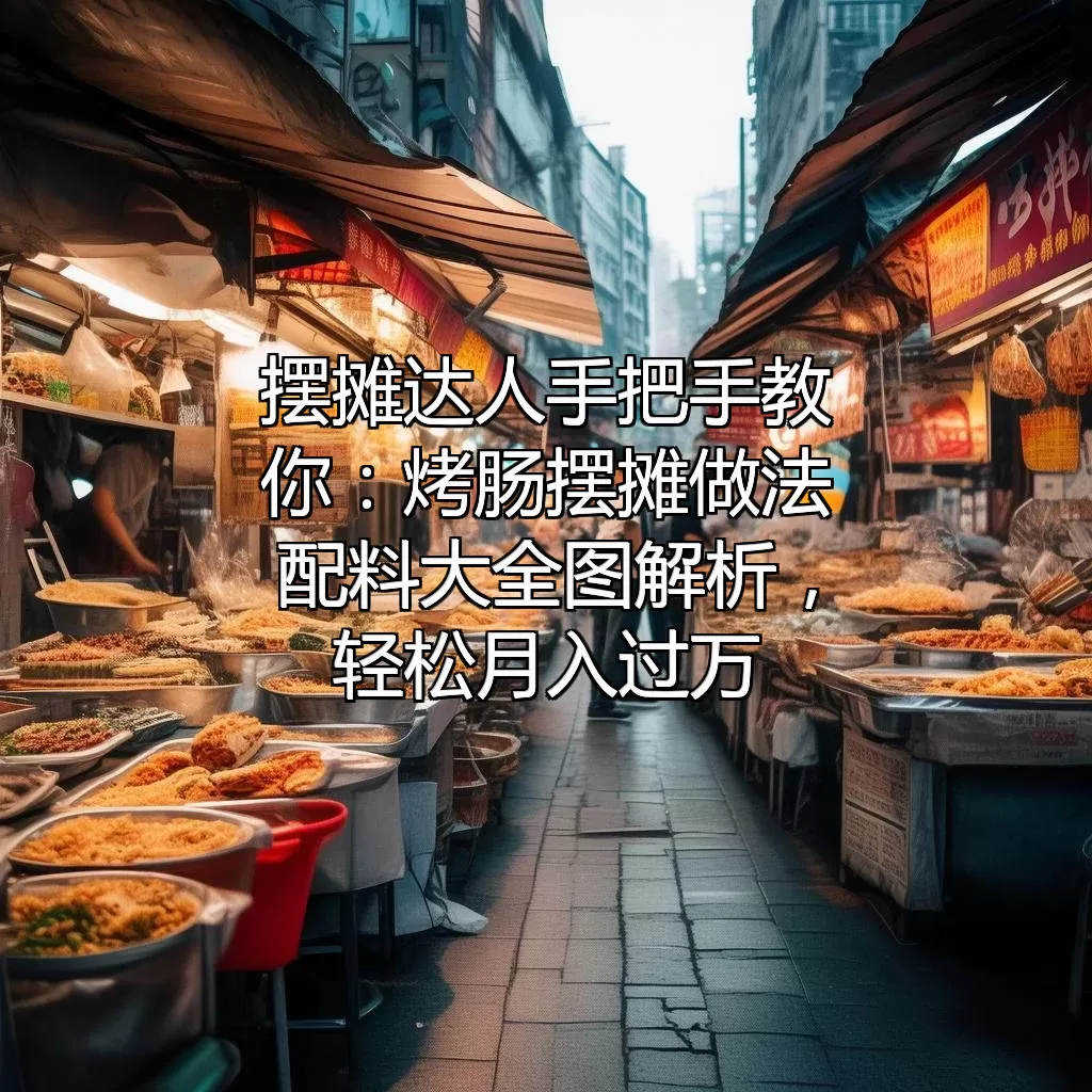 摆摊达人手把手教你：烤肠摆摊做法配料大全图解析，轻松月入过万！