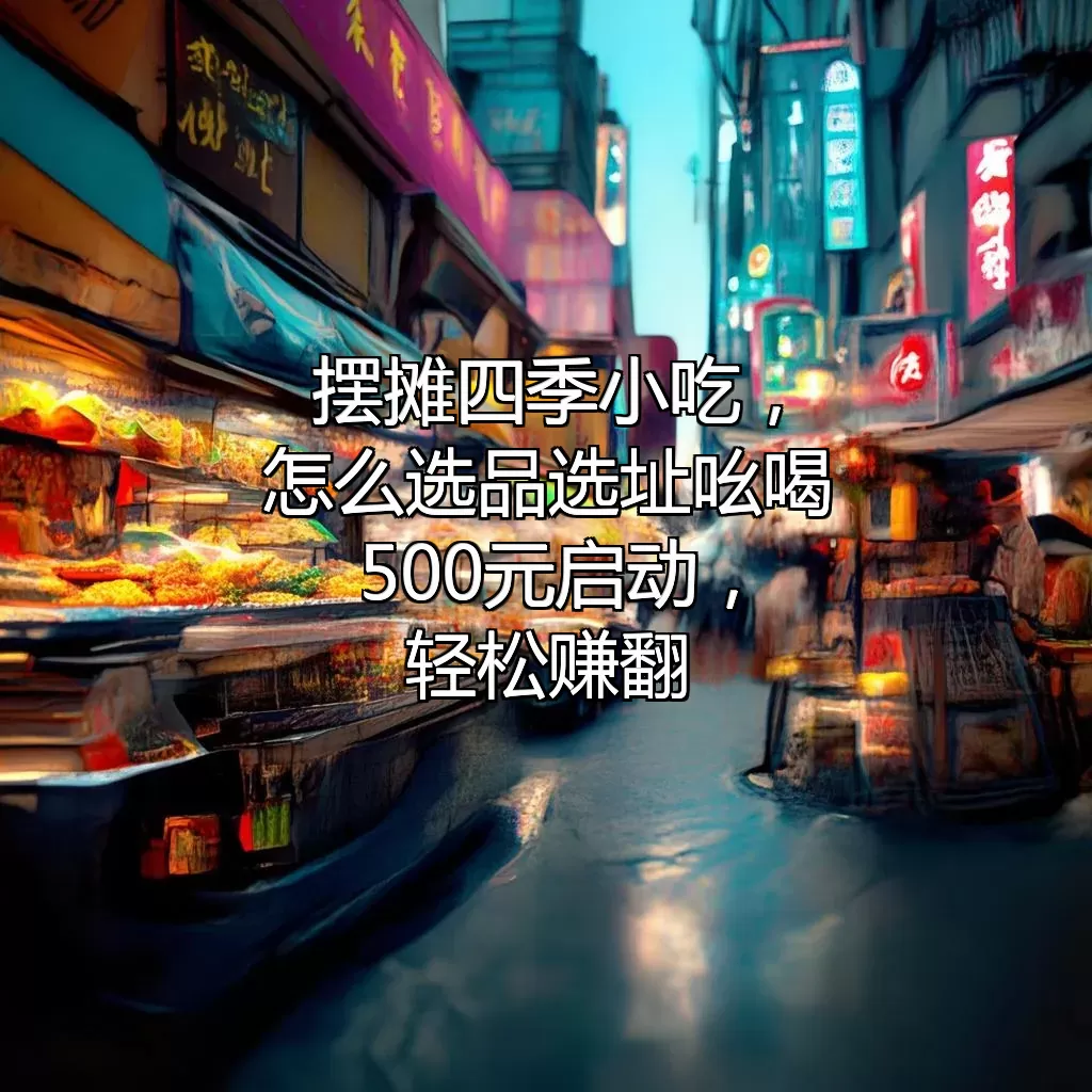 摆摊四季小吃，怎么选品、选址、吆喝？500元启动，轻松赚翻！