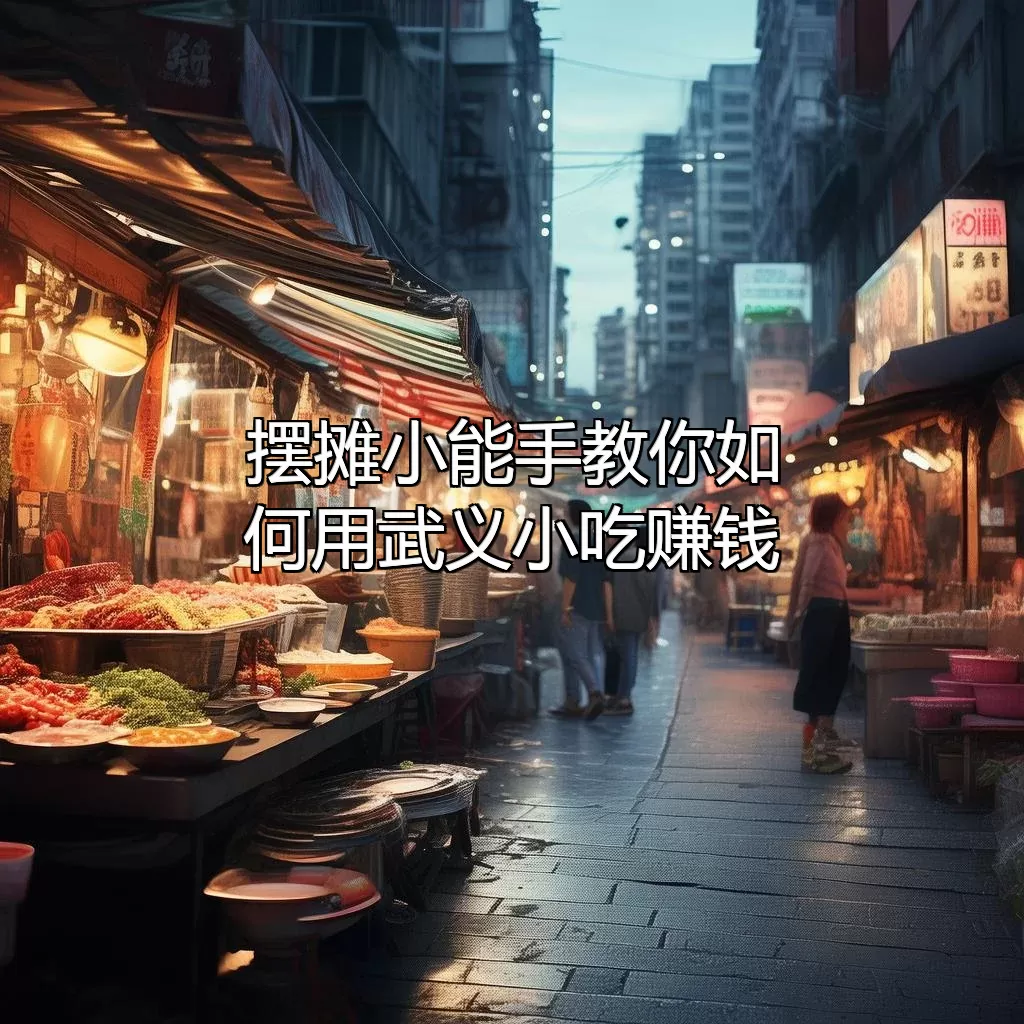 摆摊小能手教你如何用武义小吃赚钱