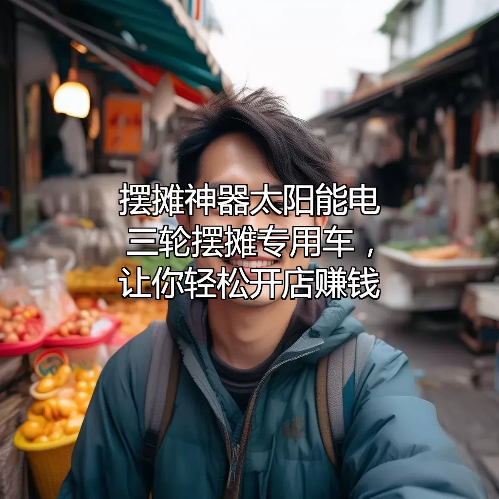 摆摊神器！太阳能电三轮摆摊专用车，让你轻松开店赚钱