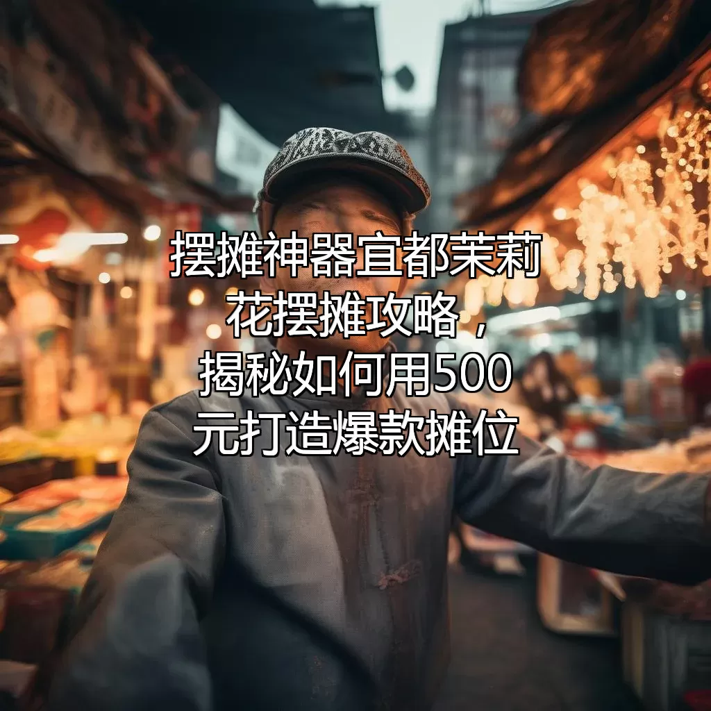 摆摊神器！宜都茉莉花摆摊攻略，揭秘如何用500元打造爆款摊位