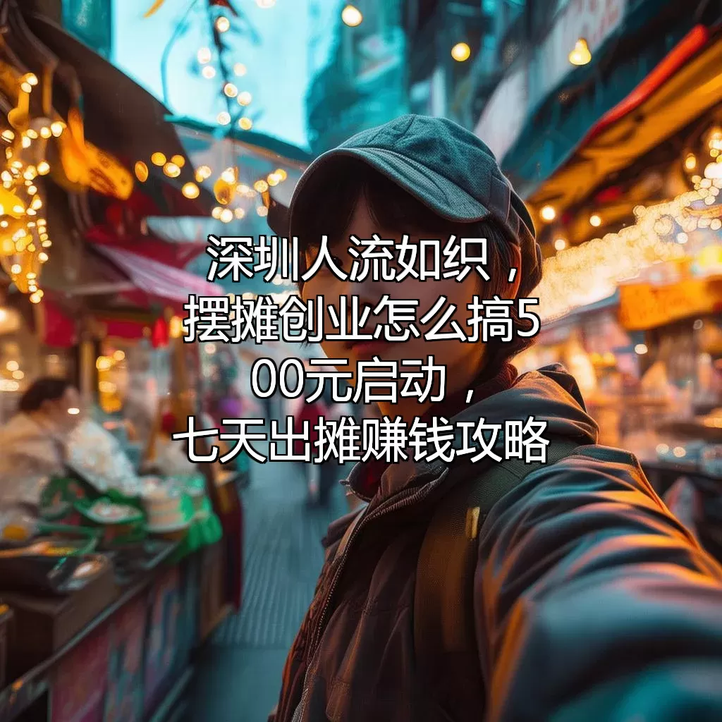深圳人流如织，摆摊创业怎么搞？500元启动，七天出摊赚钱攻略！