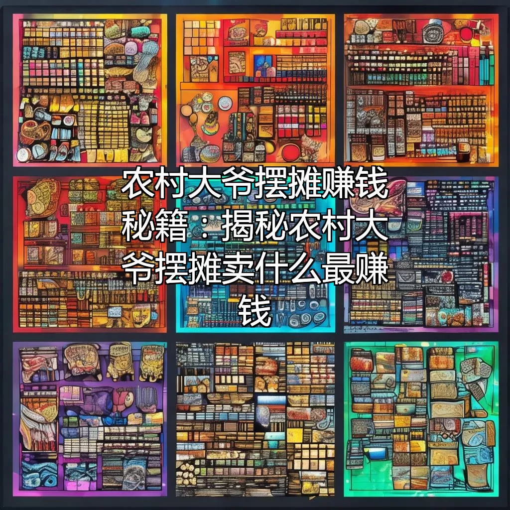 农村大爷摆摊赚钱秘籍：揭秘农村大爷摆摊卖什么最赚钱