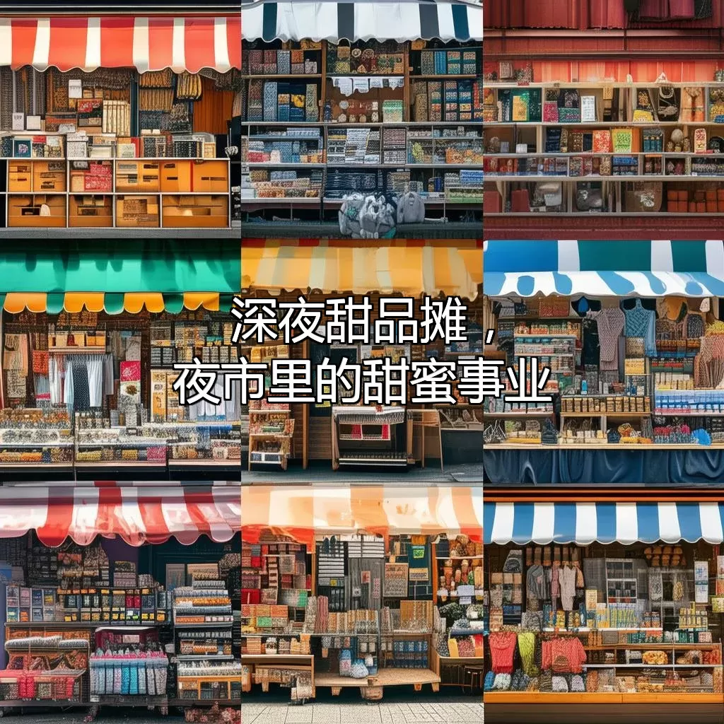 深夜甜品摊，夜市里的“甜蜜事业”