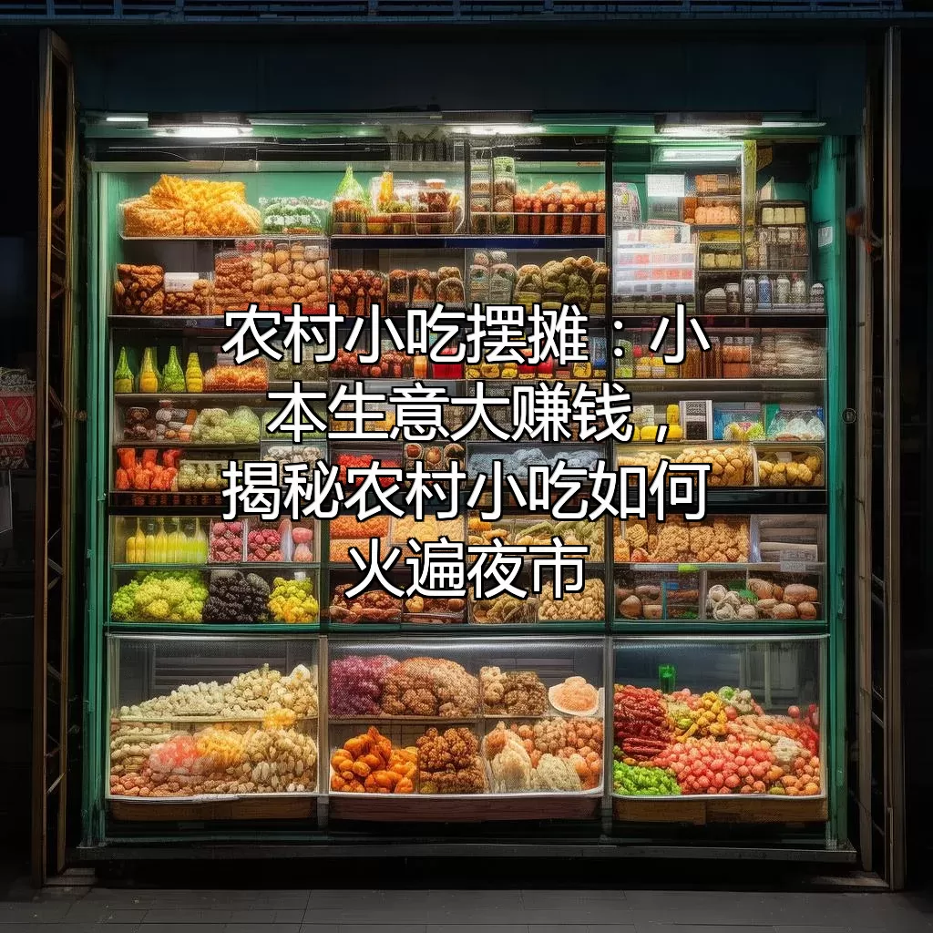 农村小吃摆摊：小本生意大赚钱，揭秘农村小吃如何火遍夜市