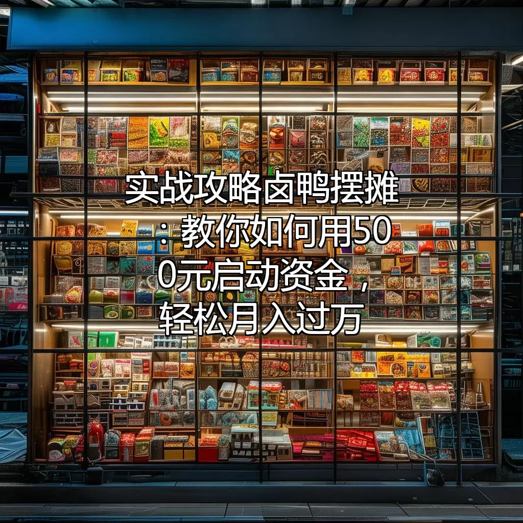 实战攻略 卤鸭摆摊：教你如何用500元启动资金，轻松月入过万！