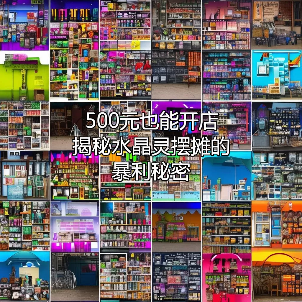500元也能开店！揭秘水晶灵摆摊的暴利秘密
