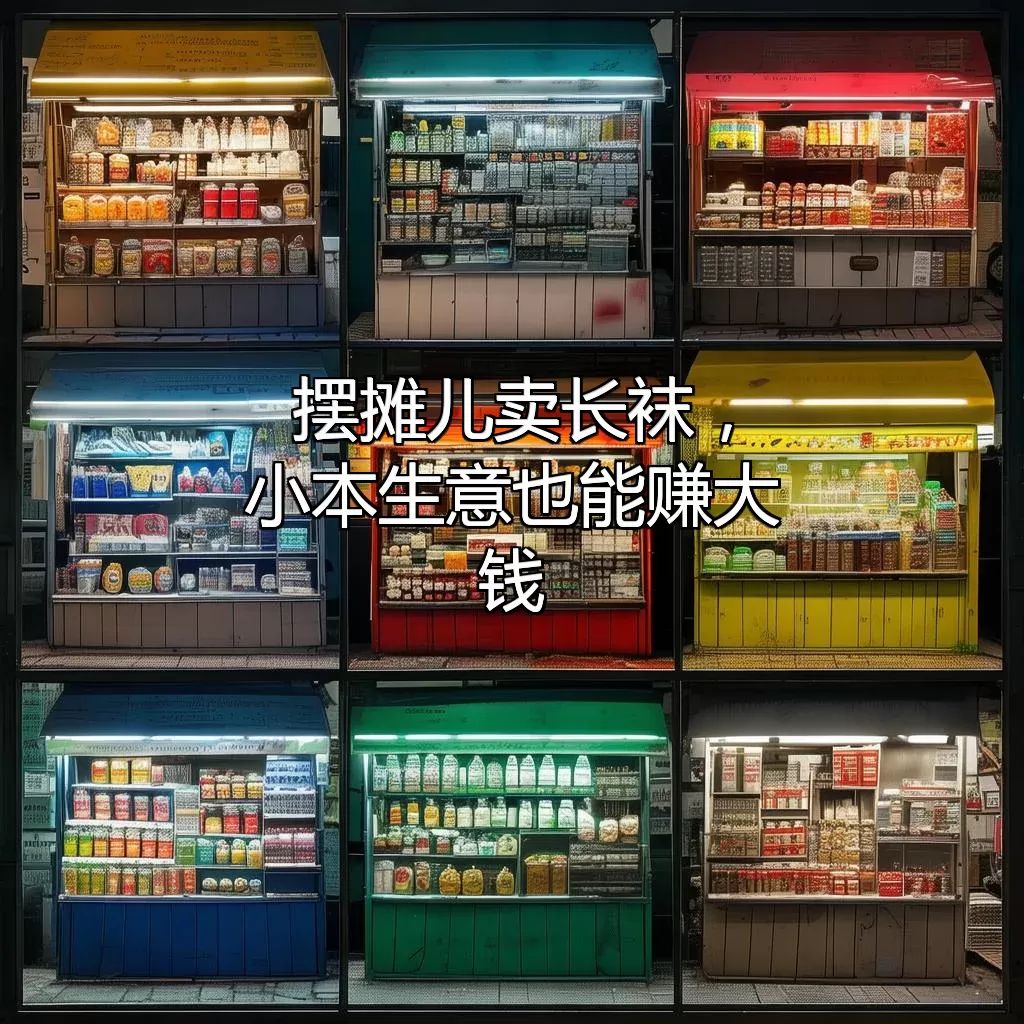 摆摊儿卖长袜，小本生意也能赚大钱！