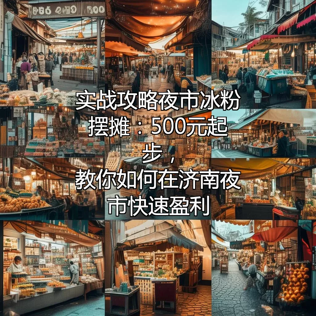 实战攻略 夜市冰粉摆摊：500元起步，教你如何在济南夜市快速盈利
