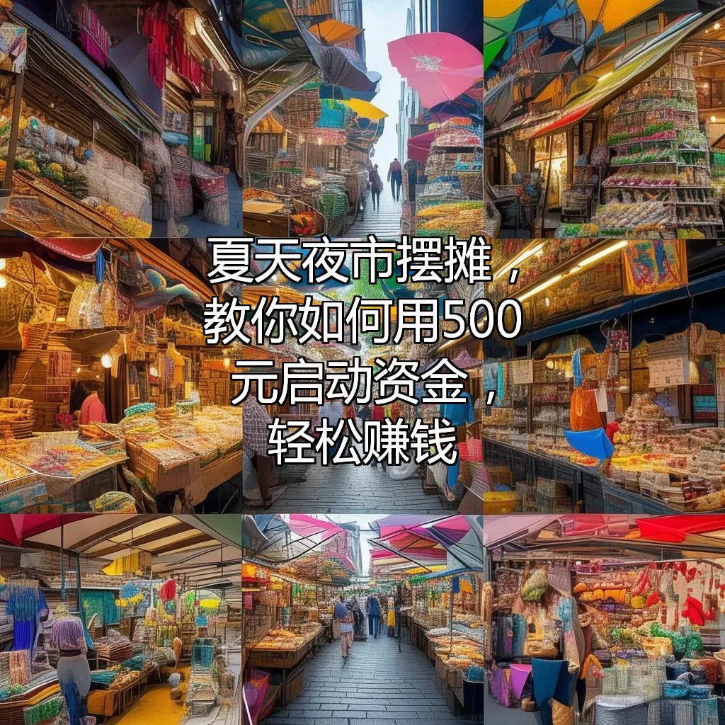 夏天夜市摆摊，教你如何用500元启动资金，轻松赚钱！