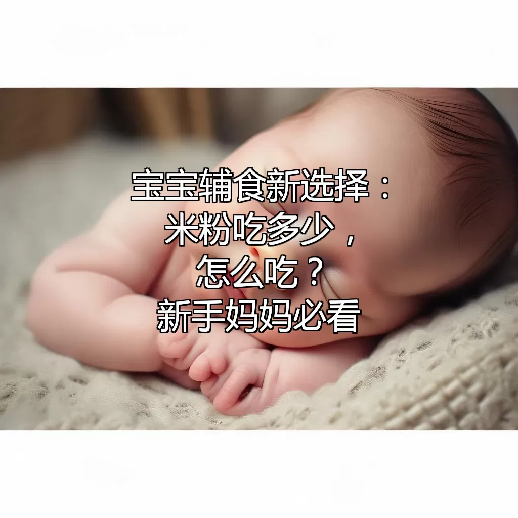宝宝辅食新选择：米粉吃多少，怎么吃？新手妈妈必看！