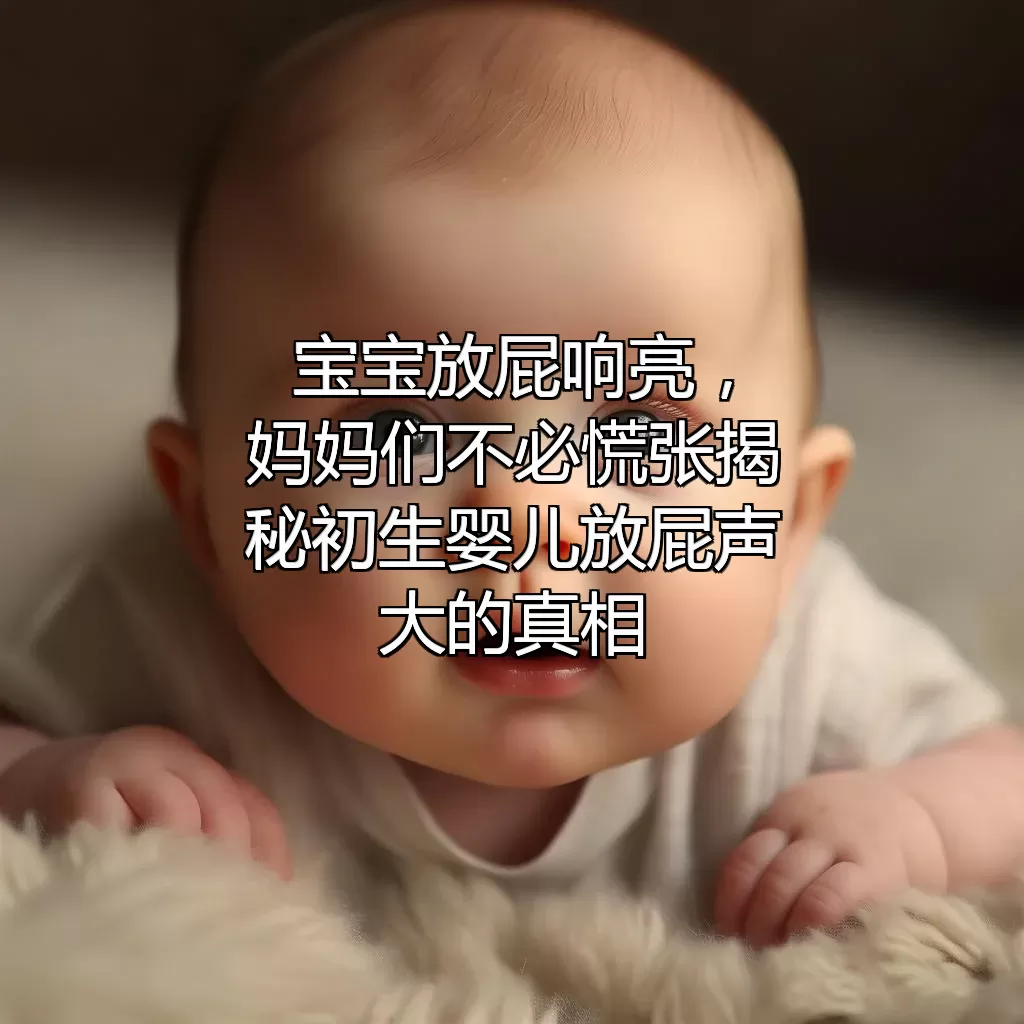 宝宝放屁响亮，妈妈们不必慌张！揭秘初生婴儿放屁声大的真相