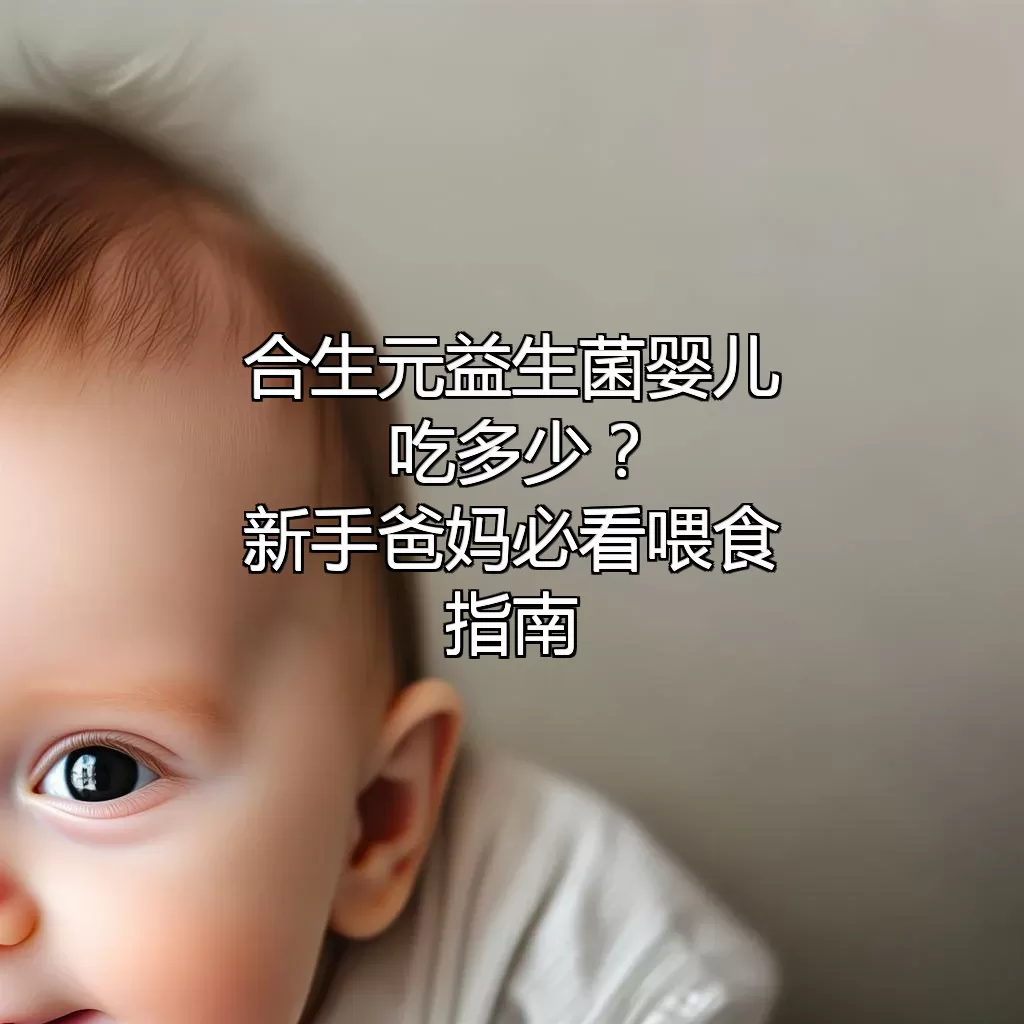 合生元益生菌婴儿吃多少？新手爸妈必看喂食指南