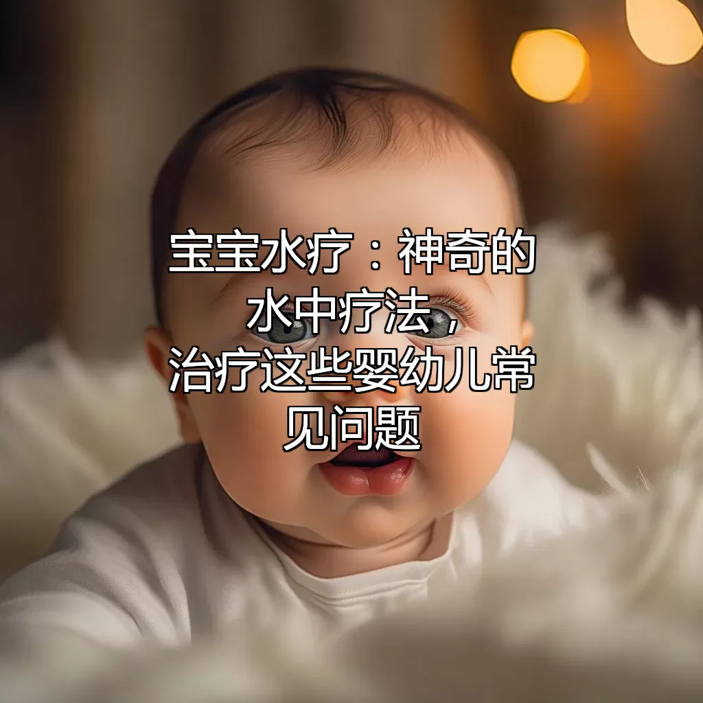 宝宝水疗：神奇的水中疗法，治疗这些婴幼儿常见问题